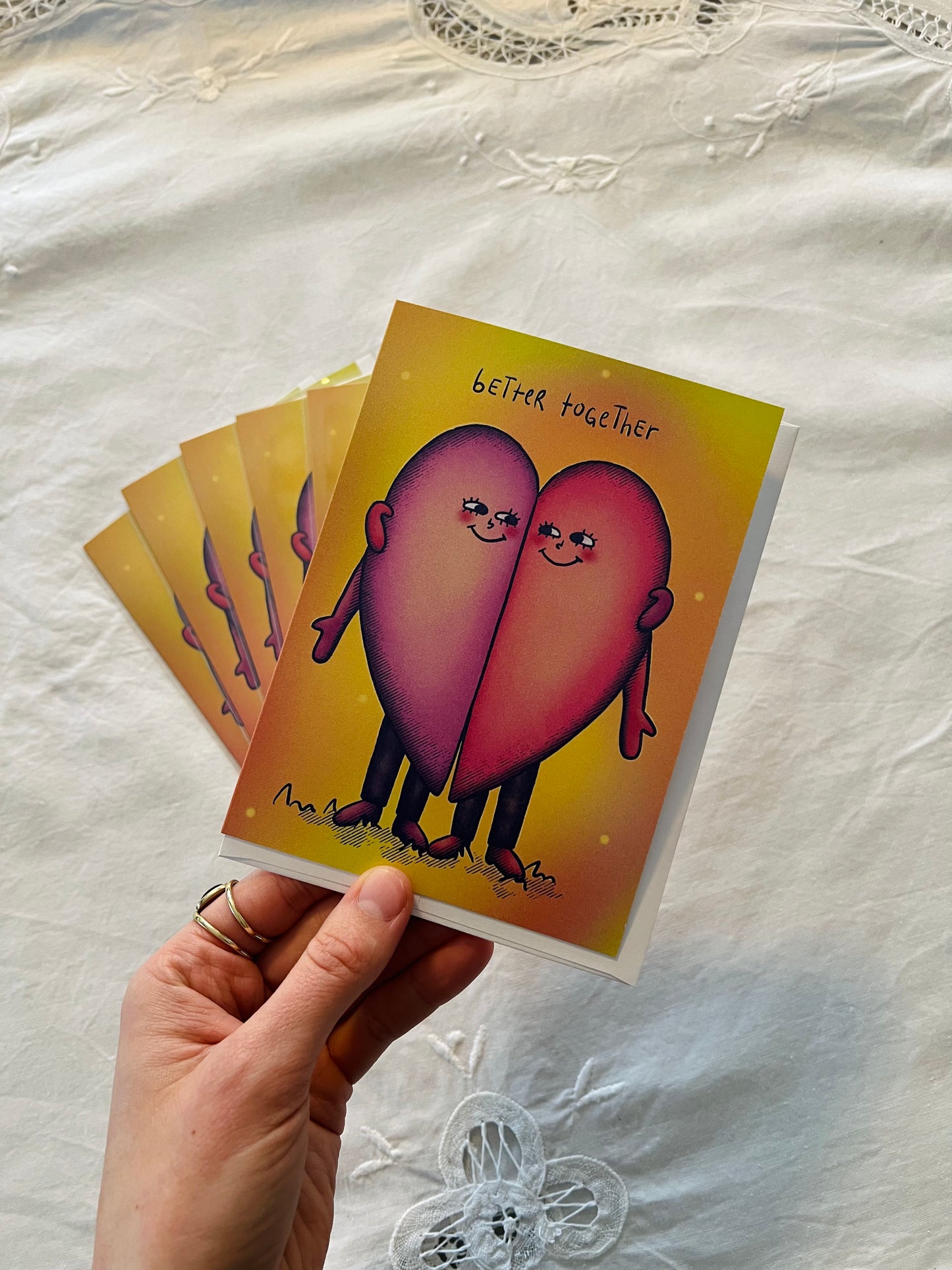 "Better Together" Cute Greeting Card