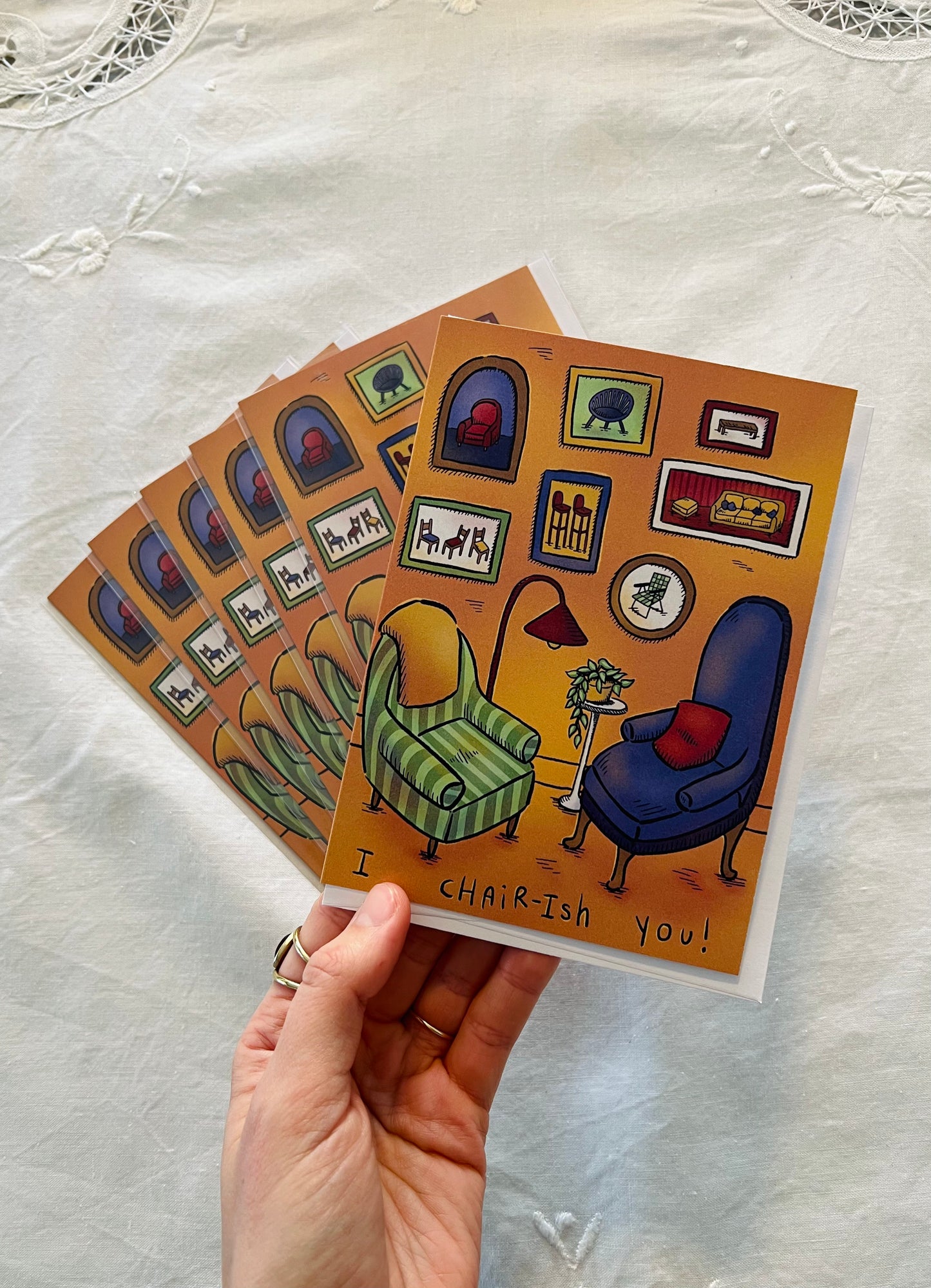 "I Chair-ish You" Funny Greeting Card