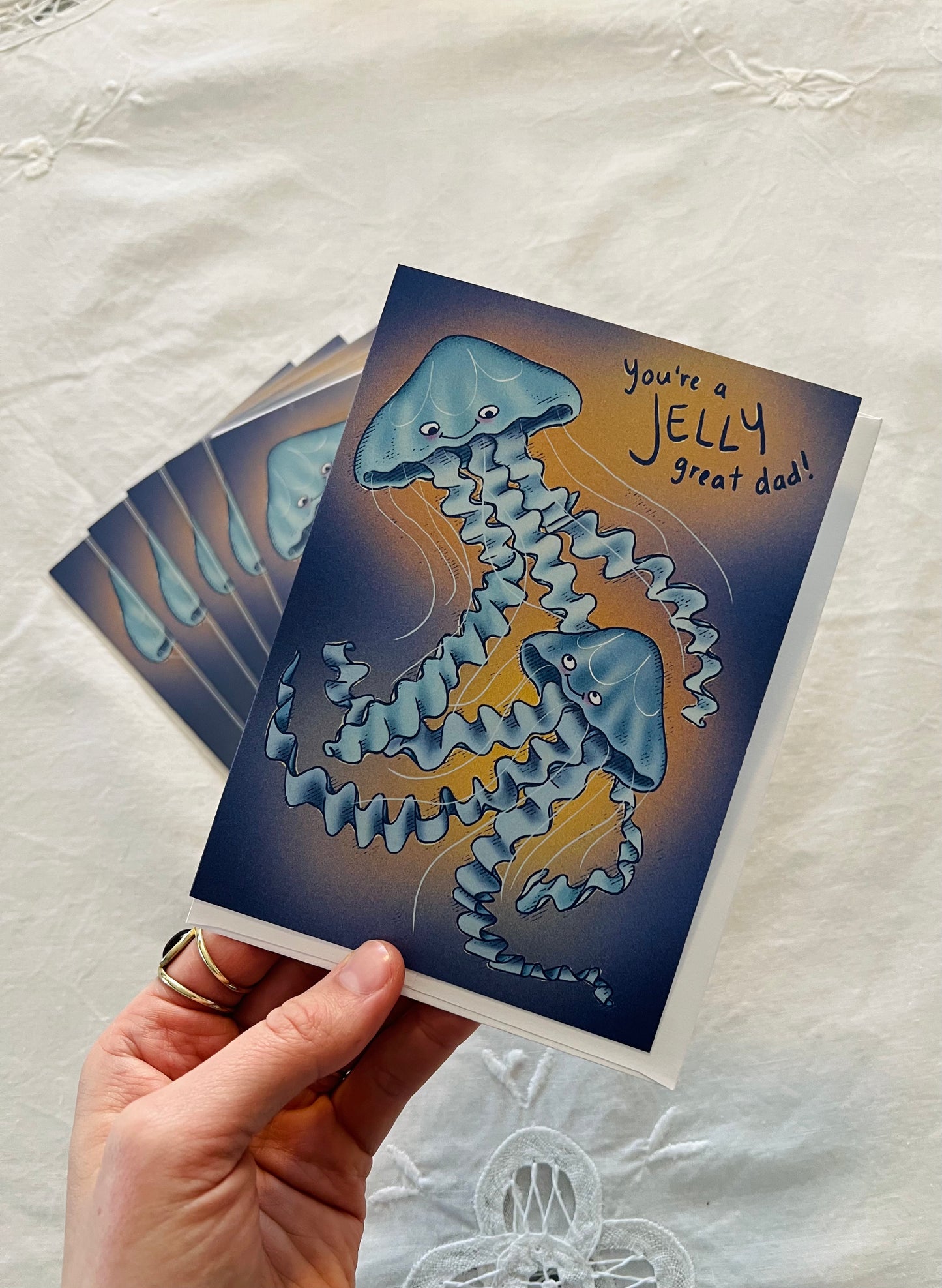 "Jellyfish Dad" Cute Father's Day Greeting Card for Dad