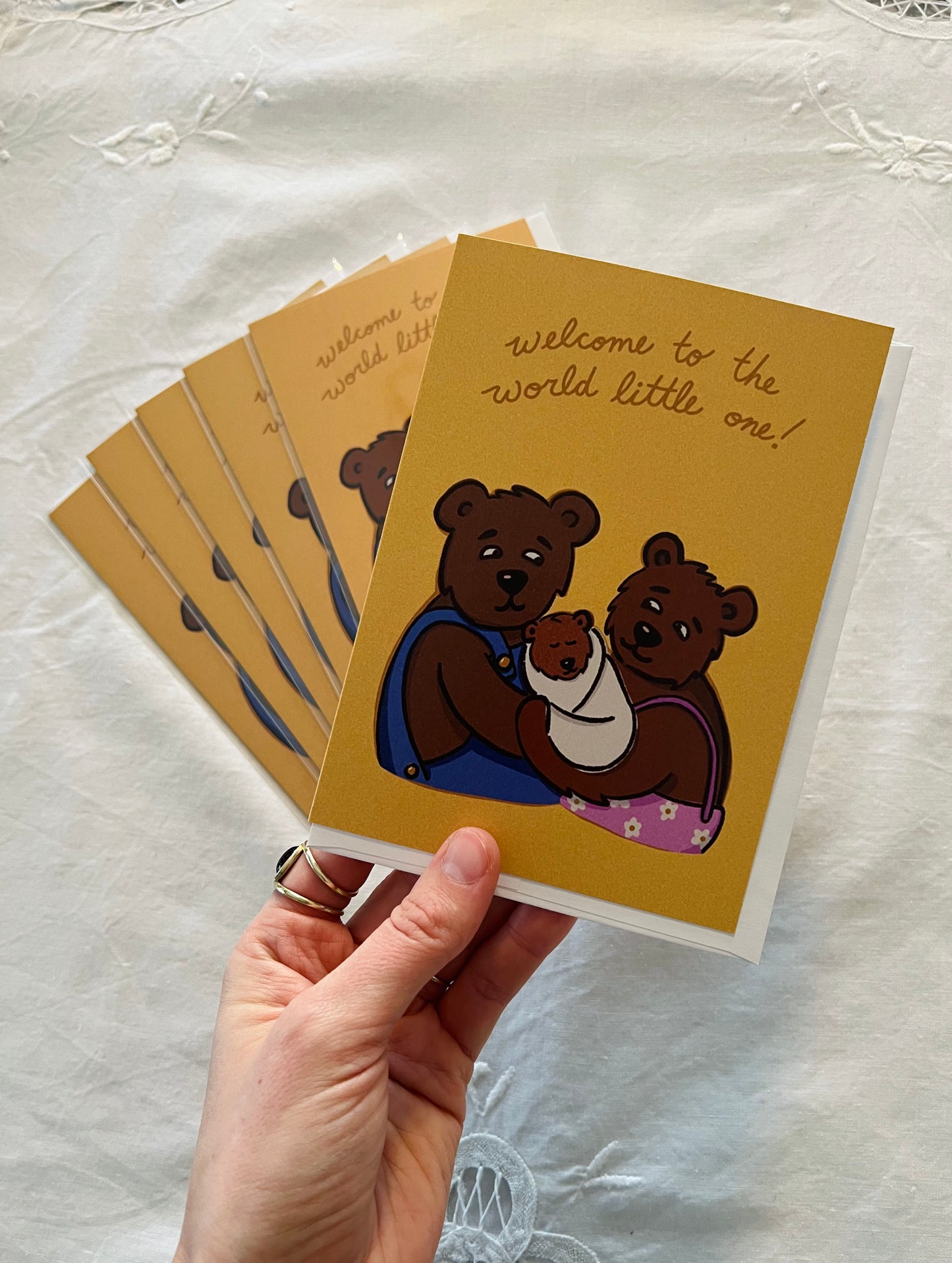 "Little One" Welcome New Baby Greeting Card