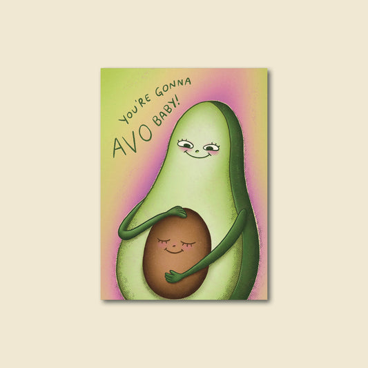 "Avo Baby" Funny Baby Shower Greeting Card