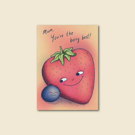 "Berry Best Mom" Cute Mother's Day Card