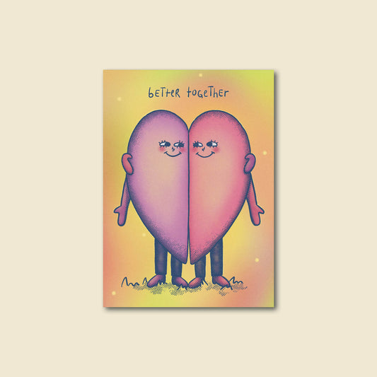 "Better Together" Cute Greeting Card