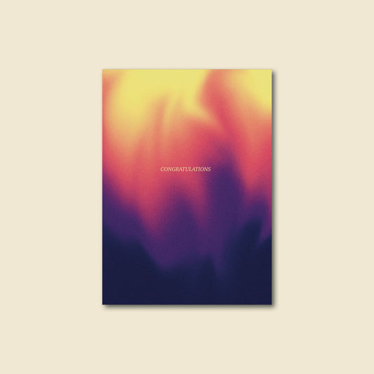 "Congratulations" Classy Minimalist Greeting Card