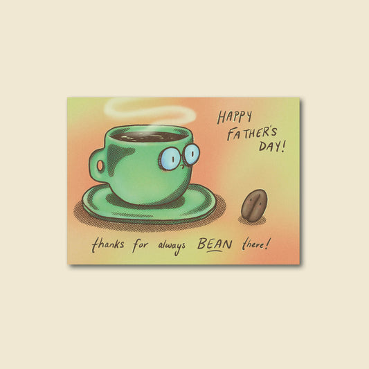 "Father's Day Coffee" Cute and Funny Greeting Card for Dad