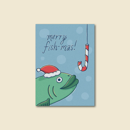 "Merry Fish-mas" Funny Holiday Greeting Card