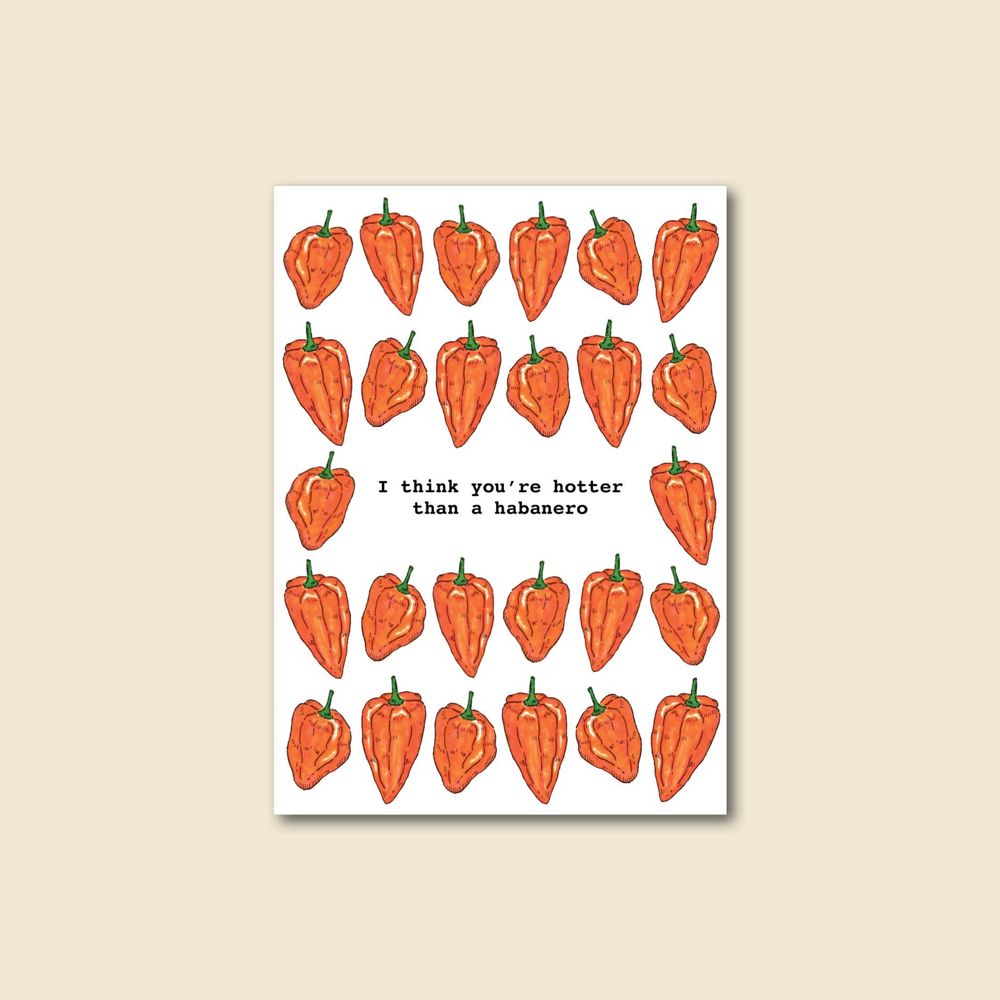 "Habanero" Spicy Greeting Card