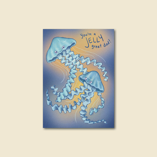 "Jellyfish Dad" Cute Father's Day Greeting Card for Dad