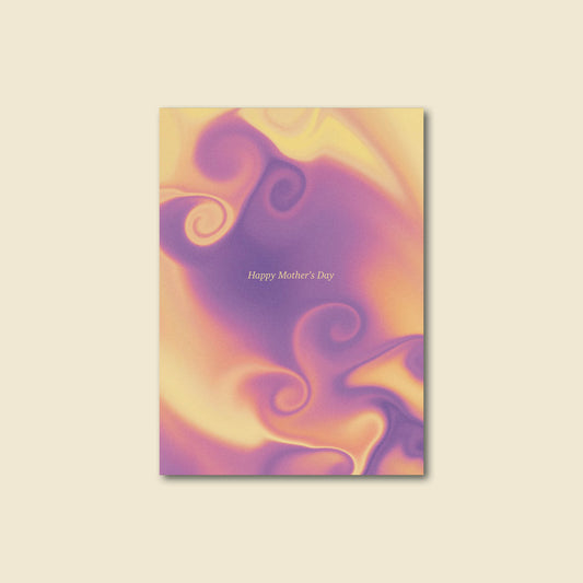"Mother's Day Gradient" Colourful Greeting Card for Mom