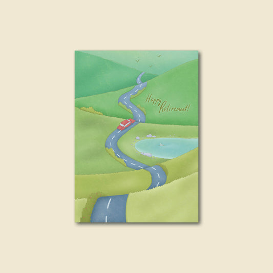 "Retirement Road" Peaceful Drive Greeting Card