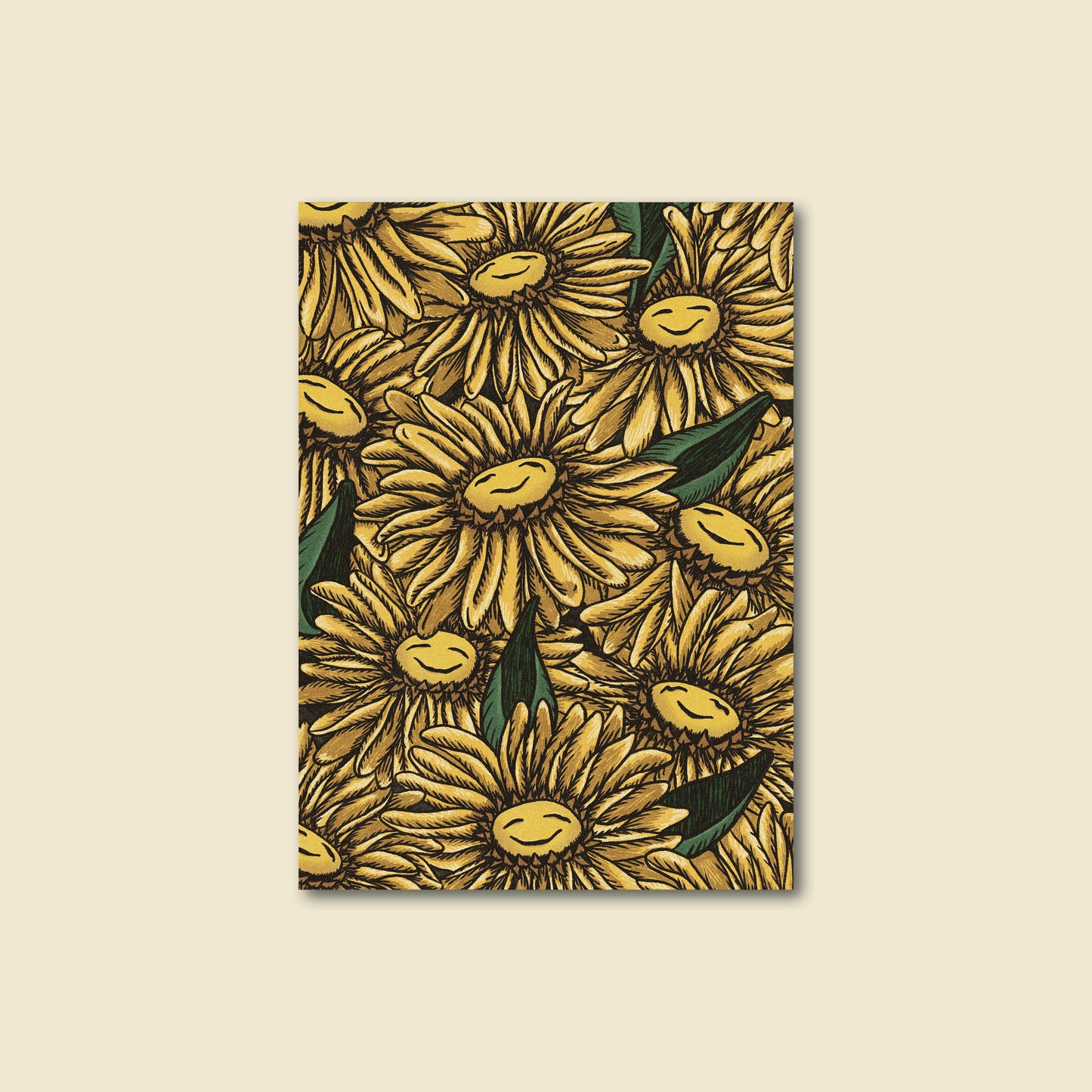 "Sunflower" Happy Versatile Blank Floral Greeting Card