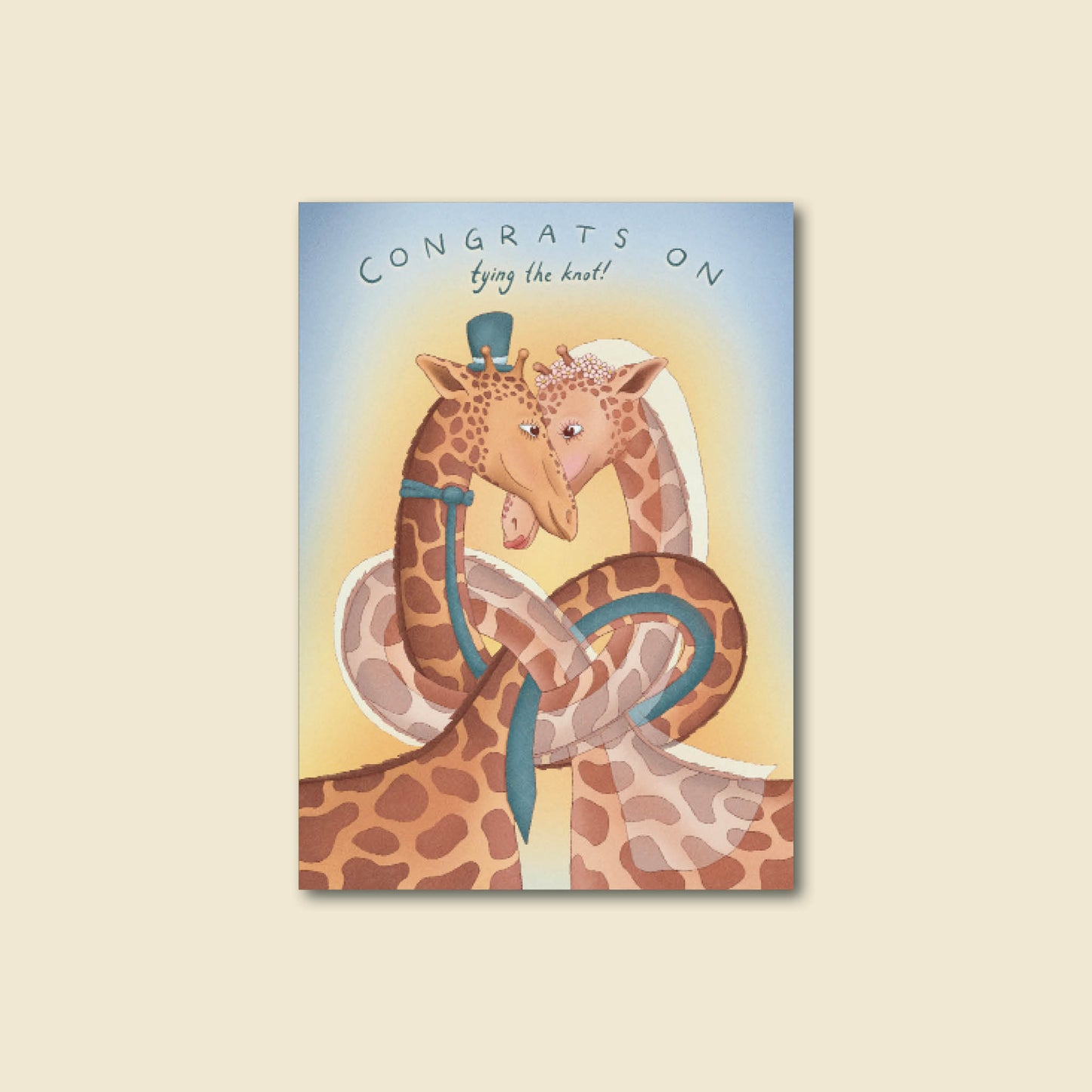 "Tying The Knot" Cute Funny Wedding Card