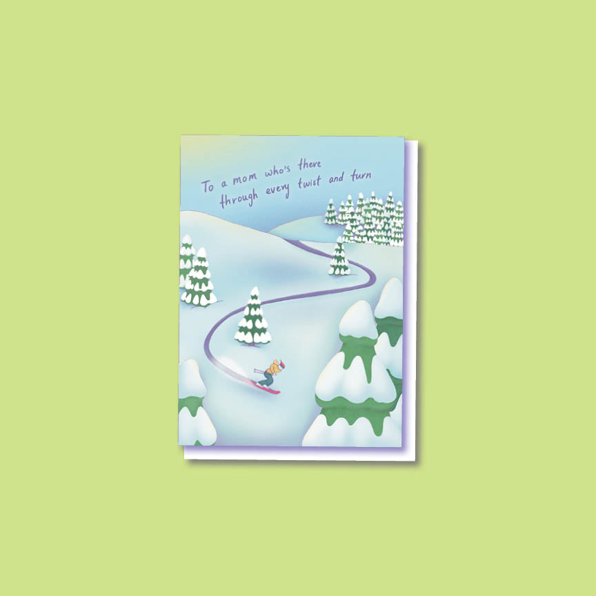 "Twist & Turn" adventurous and supportive card for mom