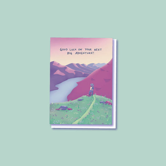 "Big Adventure" Next Chapter Fresh Start Greeting Card