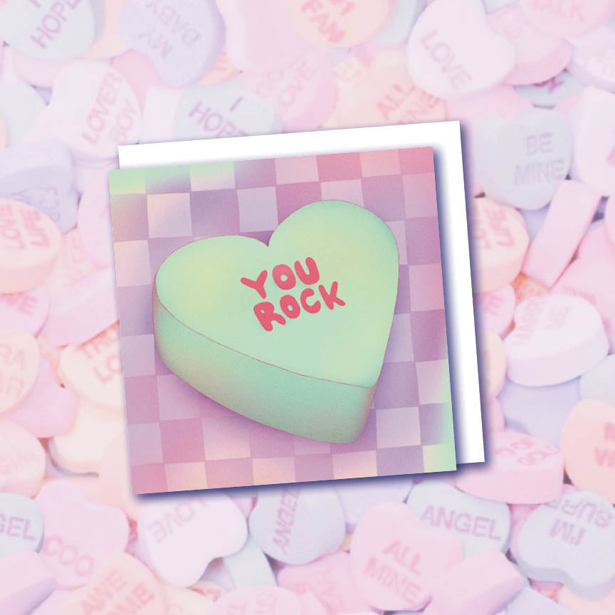"Candy Hearts" Mini Valentine 6 Pack
