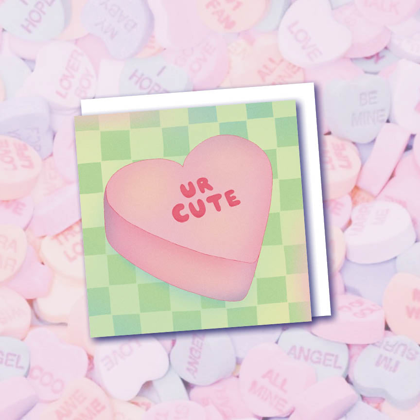 "Candy Hearts" Mini Valentine 6 Pack