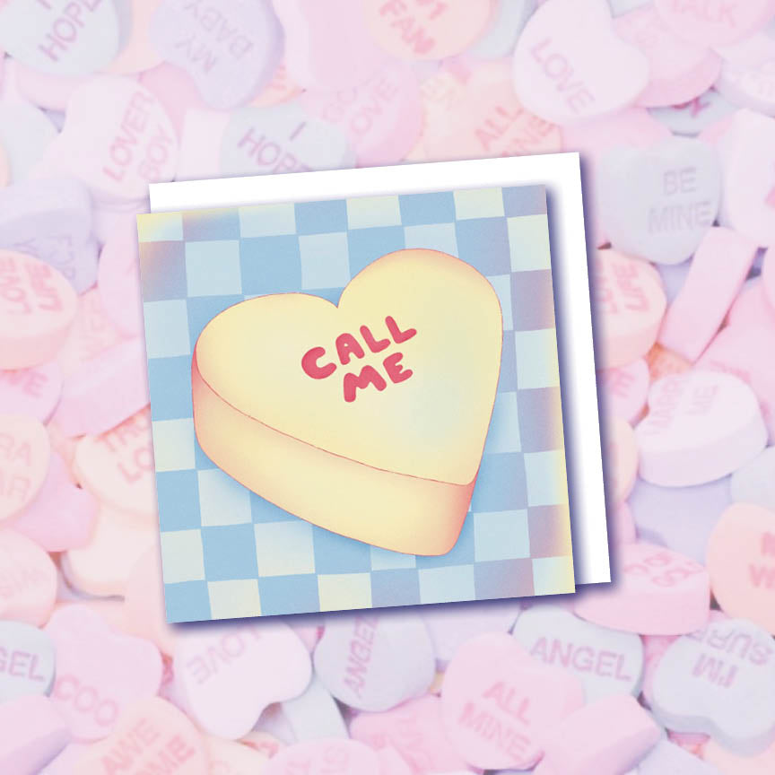 "Candy Hearts" Mini Valentine 6 Pack