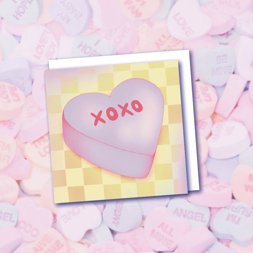 "Candy Hearts" Mini Valentine 6 Pack