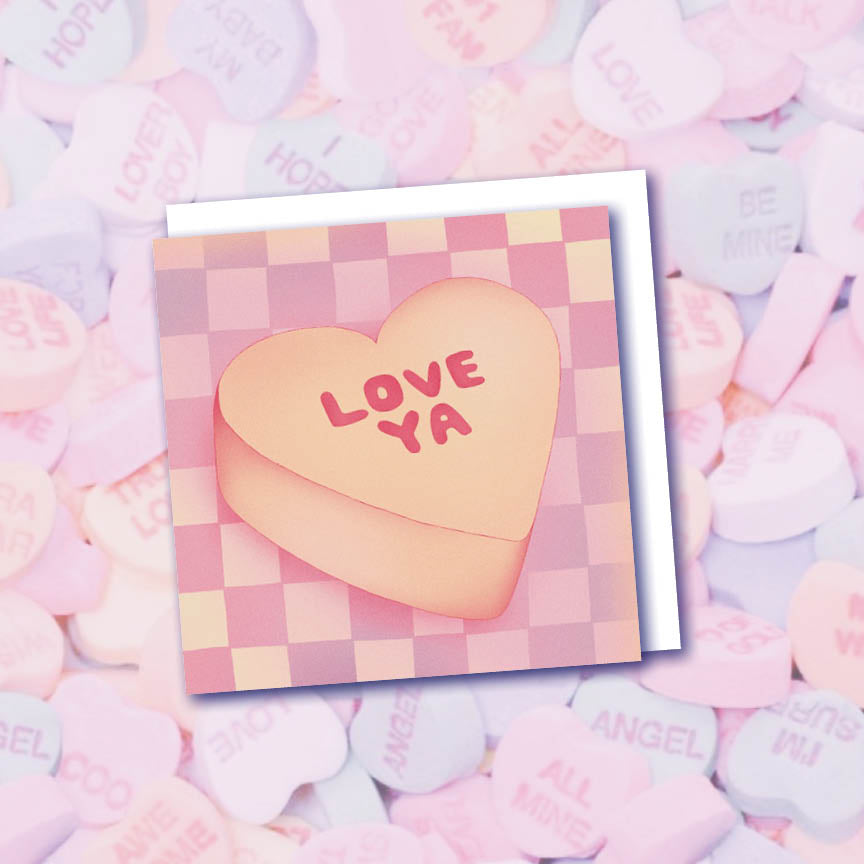 "Candy Hearts" Mini Valentine 6 Pack