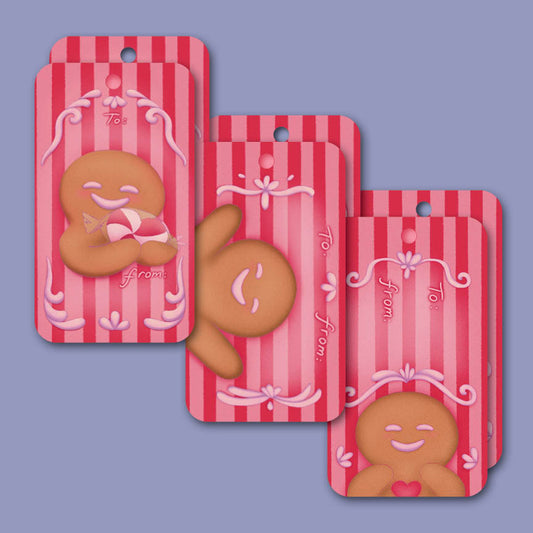 "Happy Gingerbread" Colorful and Sweet Chritmas Gift Tags