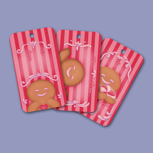 "Happy Gingerbread" DIGITAL DOWNLOAD Colorful and Sweet Gift Tags