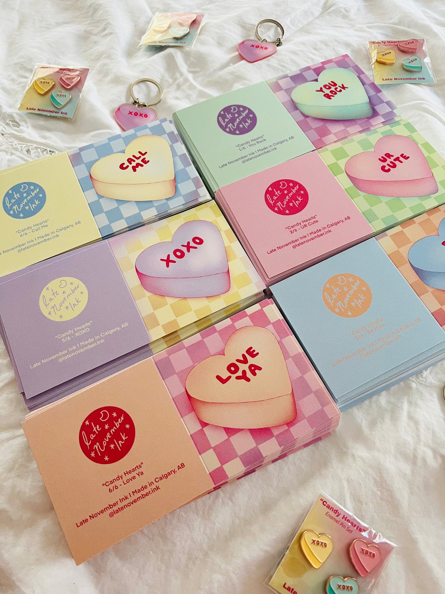 "Candy Hearts" Mini Valentine 6 Pack