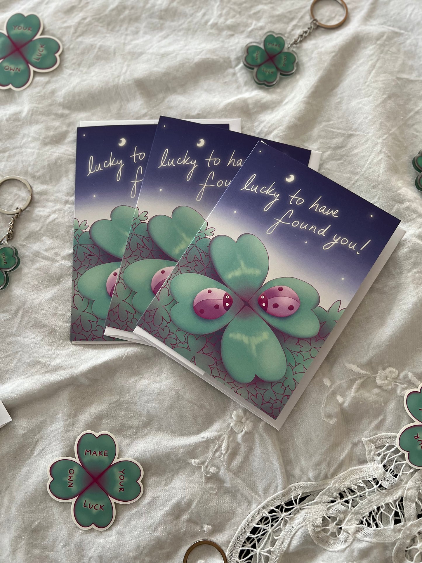 "Lucky Bugs" Mysterious and Enchanting Love Greeting Card