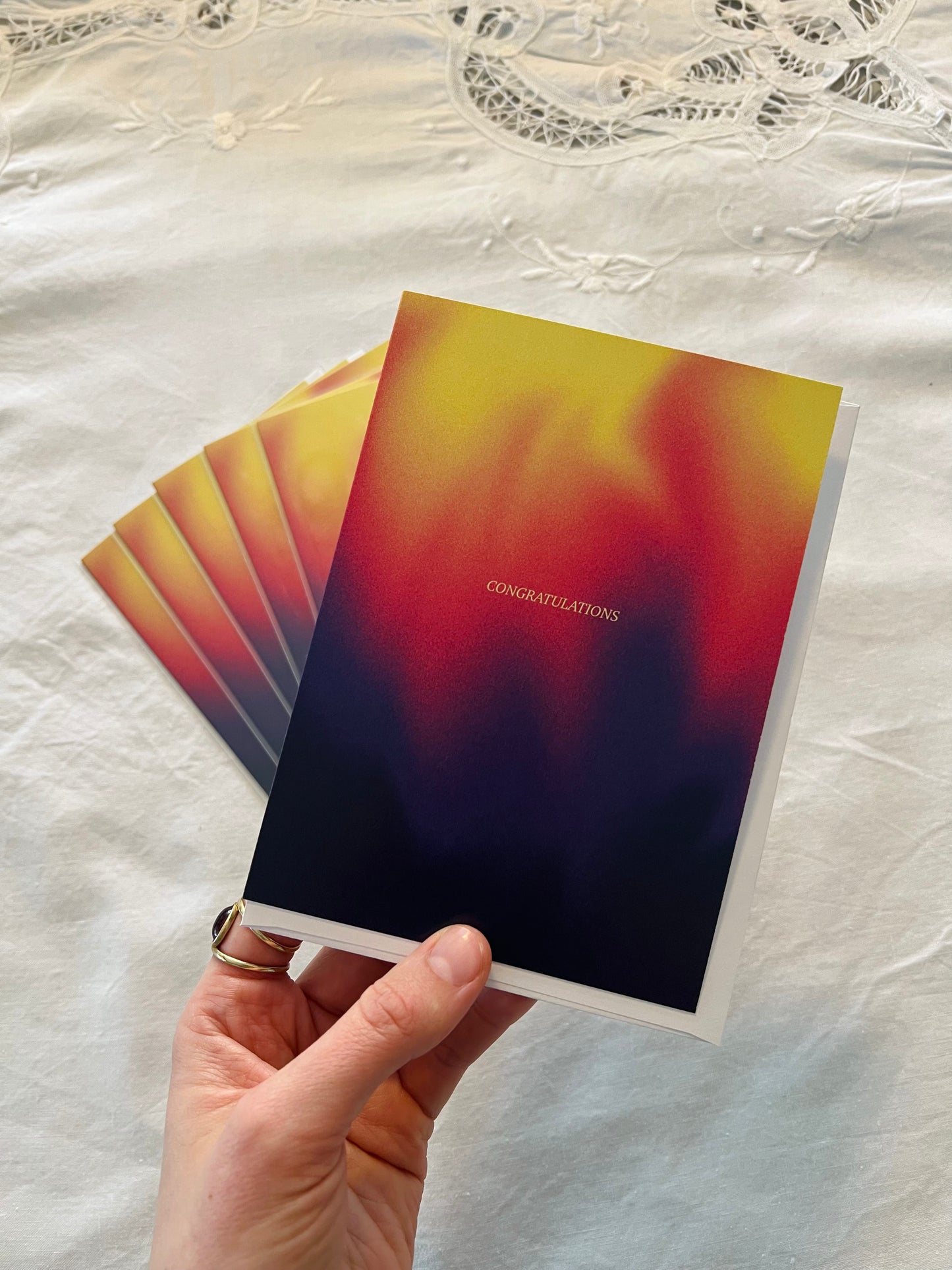 "Congratulations" Classy Minimalist Greeting Card
