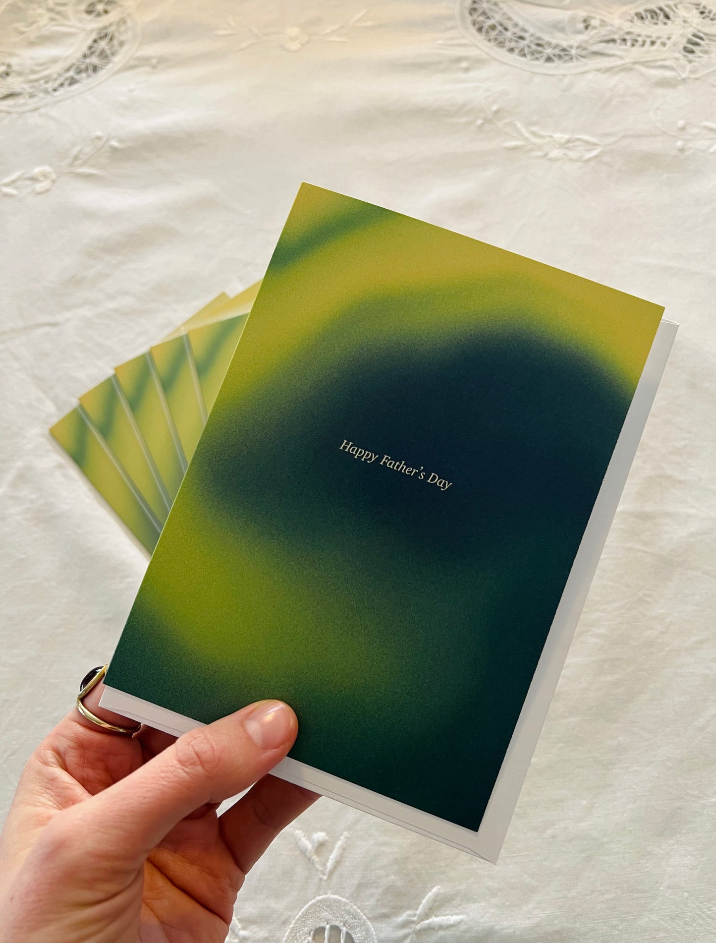 "Father's Day" Minimal Classy Gradient Greeting Card for Dad