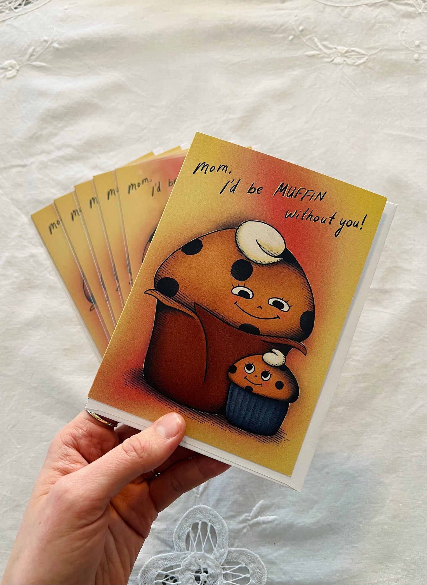 "Muffin Mom" Cute Baking Themed Greeting Card For Mom