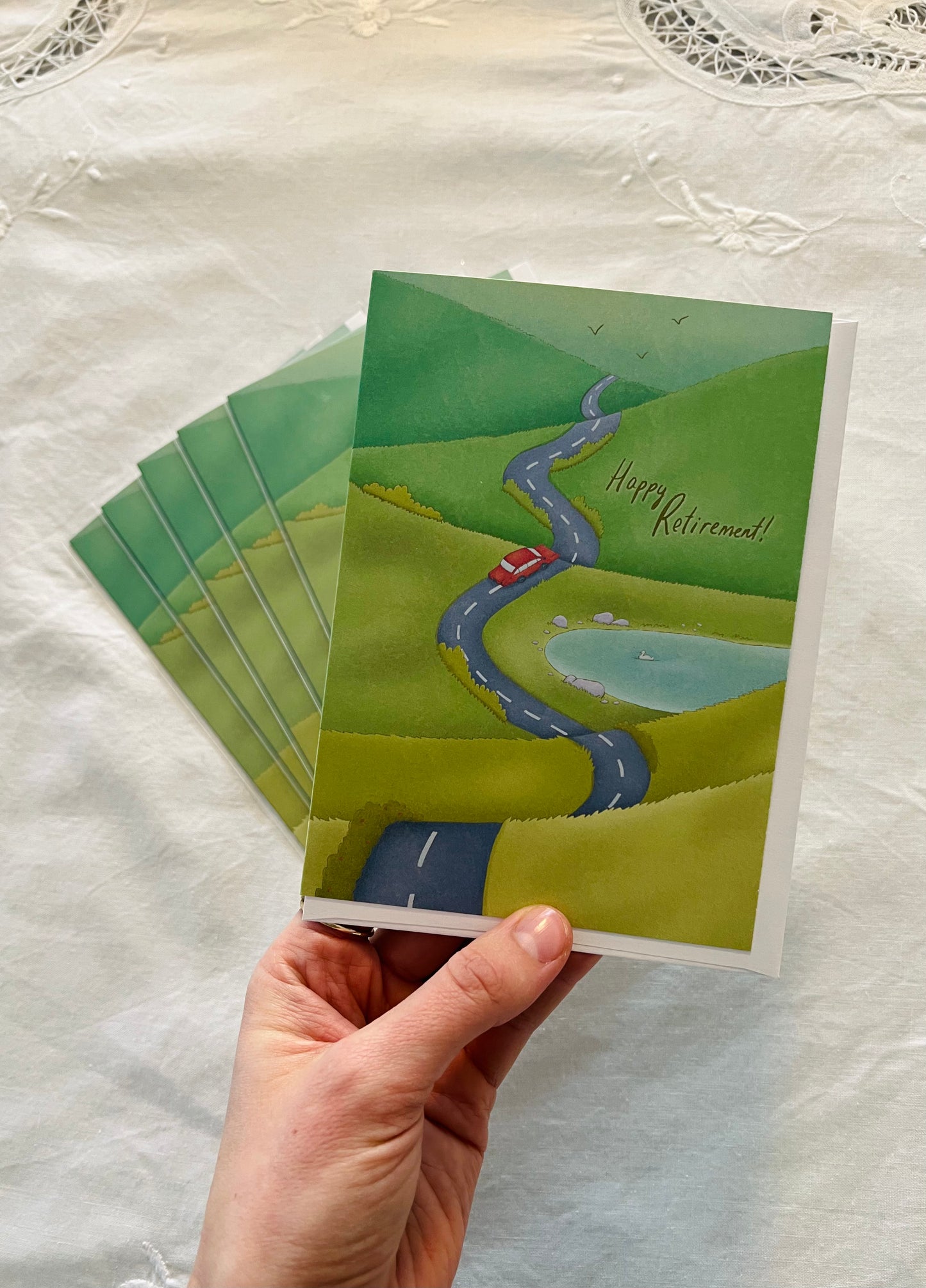 "Retirement Road" Peaceful Drive Greeting Card