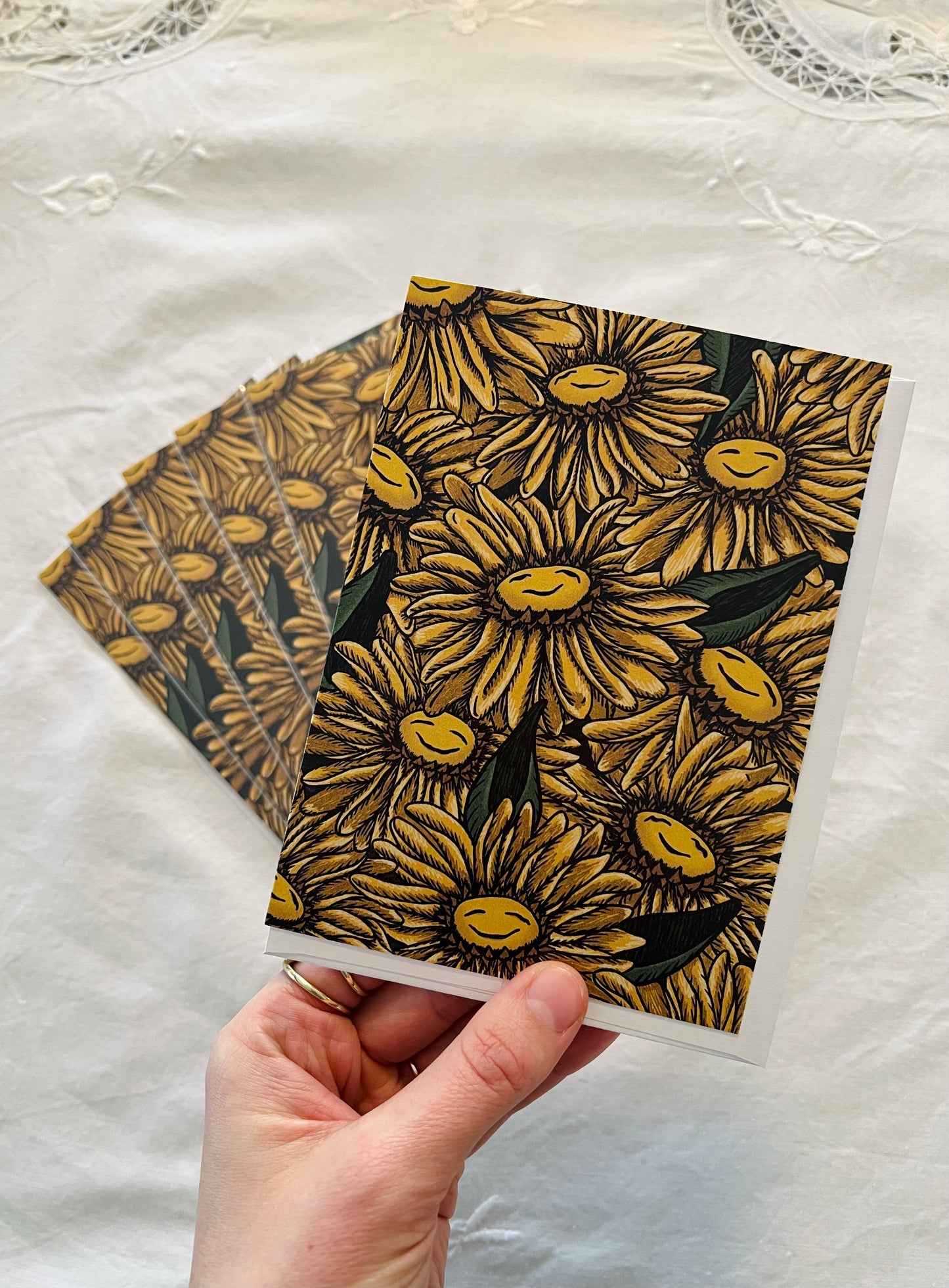 "Sunflower" Happy Versatile Blank Floral Greeting Card
