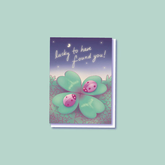 "Lucky Bugs" Mysterious and Enchanting Love Greeting Card